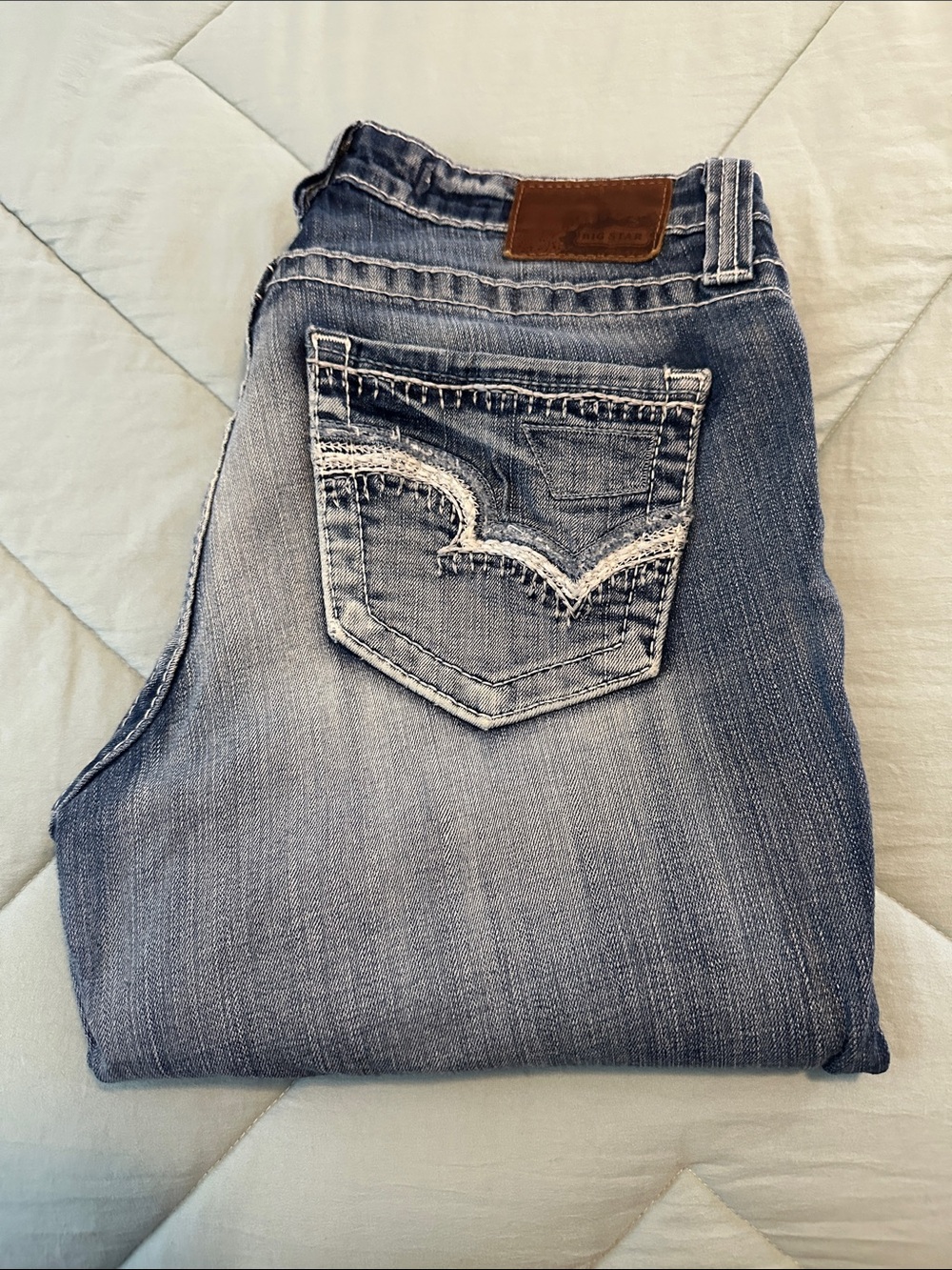 Big Star Maddie Straight Mid-Rise Jeans 30L
